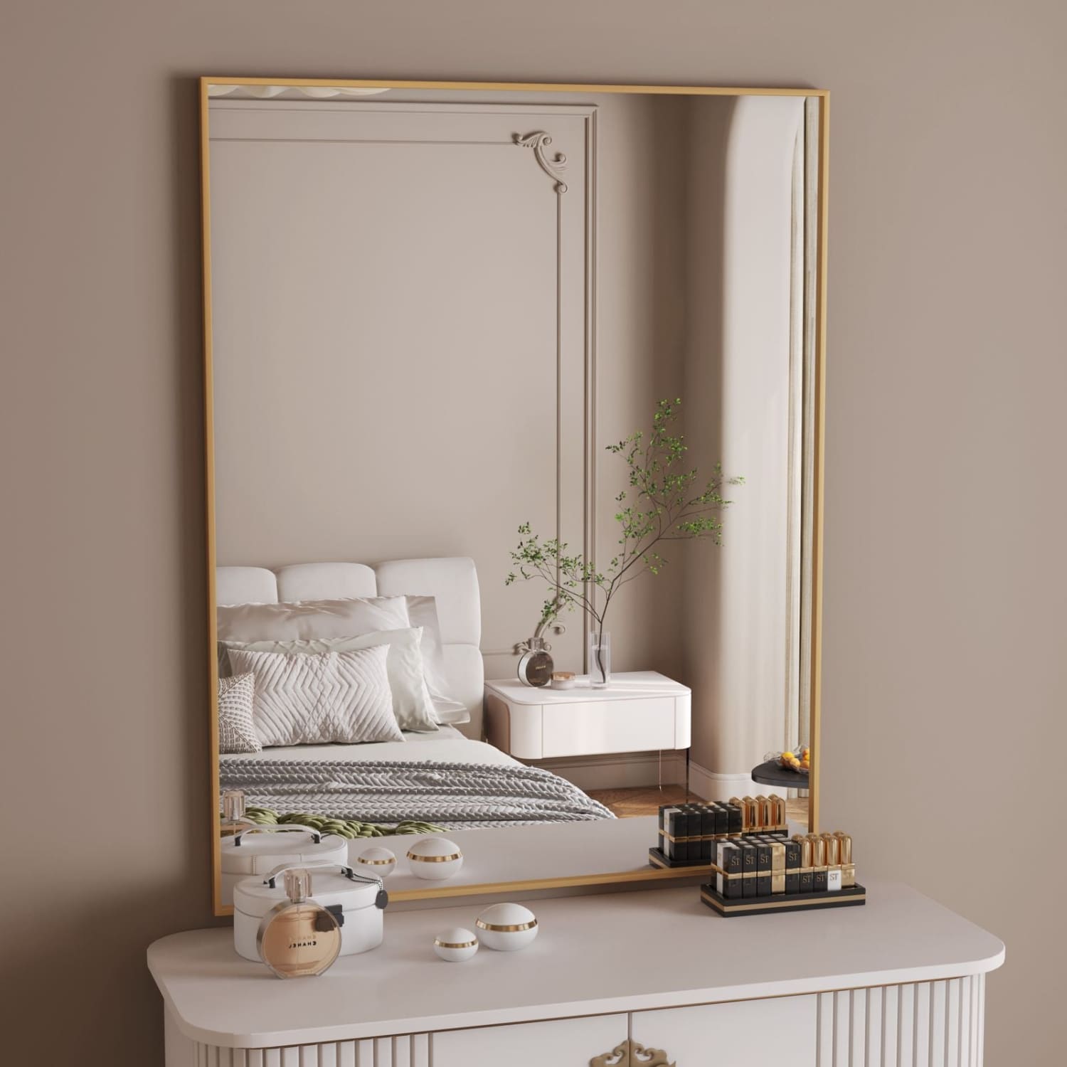 Gold Rectangle Mirror