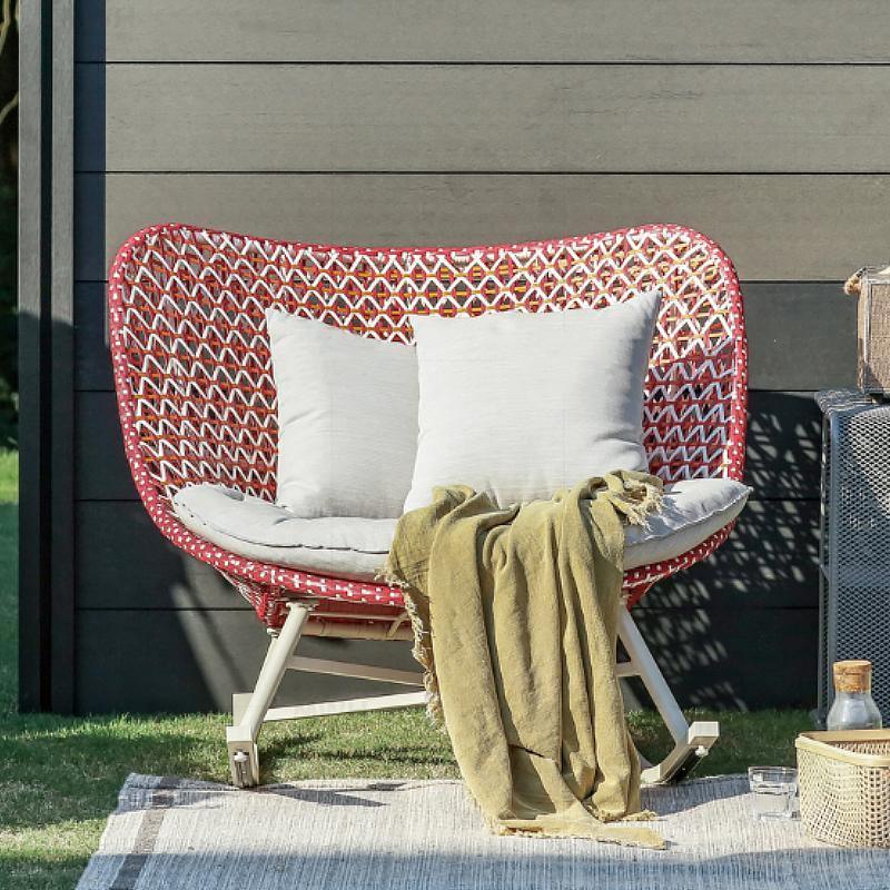 Temescal Rattan Garden Rocking Chair, Indoor/ Outdoor Furniture - Miola