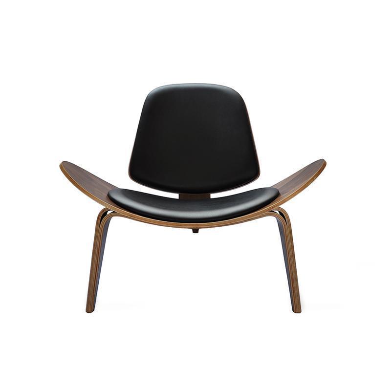 Hans Wegner CH07 Shell Chair, Brown & Oak - Miola