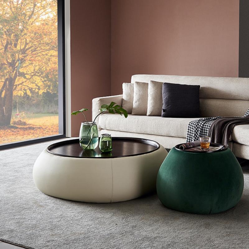 TG24 Coffee Table Set, Cream & Green - Miola