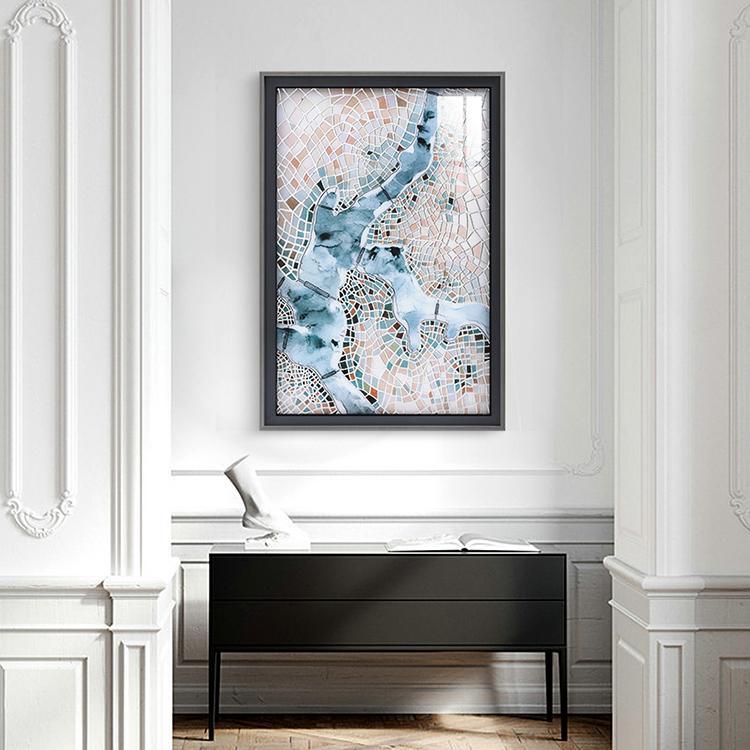 Thames Framed Wall Art Print 66*96cm - Miola