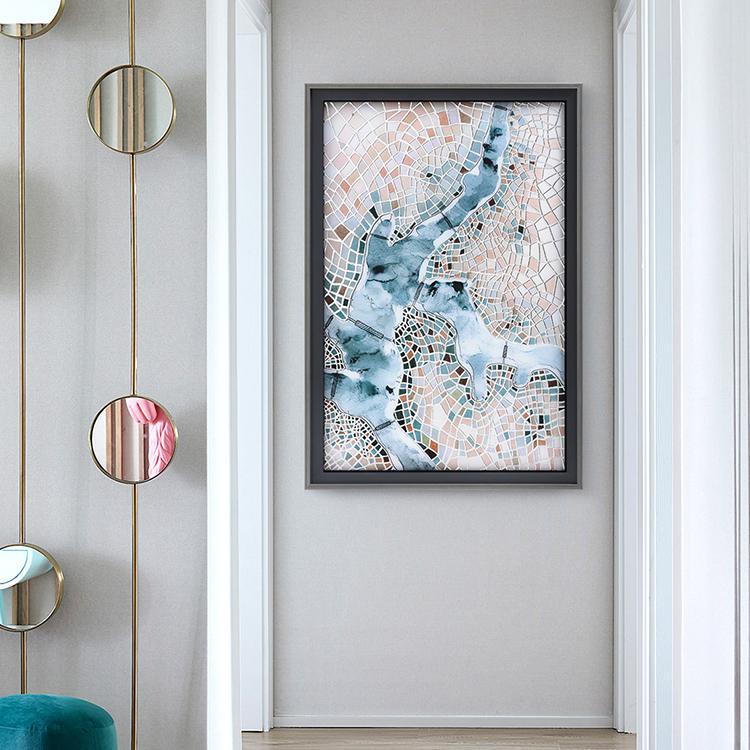 Thames Framed Wall Art Print 66*96cm - Miola