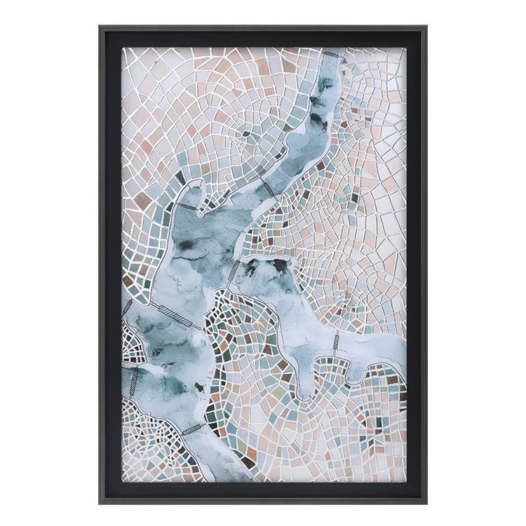 Thames Framed Wall Art Print 66*96cm - Miola