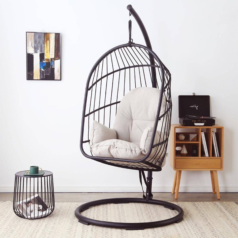 The CAGE Rattan Hanging Chair, Indoor/ Outdoor Furniture - Miola
