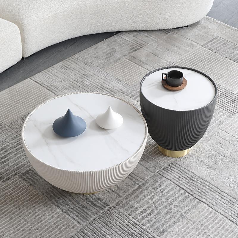 Theo Coffee Table Set, Black And White - Miola