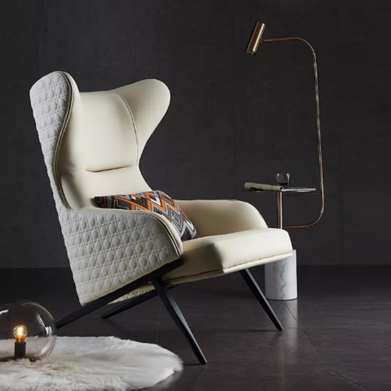 Tige Accent Armchair, Leather - Miola