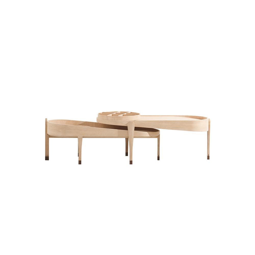Timblin Nesting Coffee Table Set, Ash - Miola