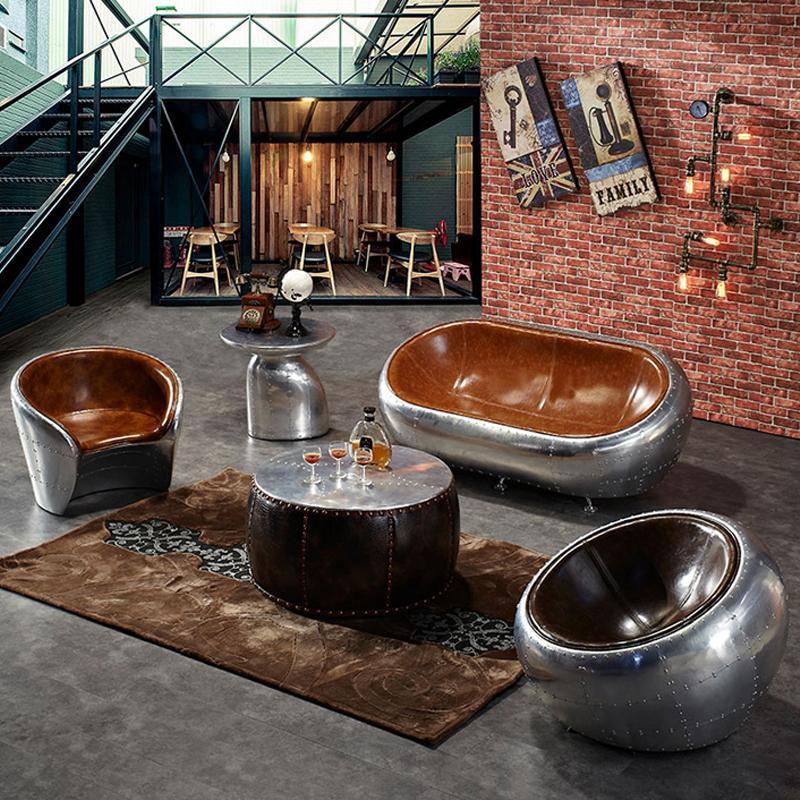 Aviator Pilot Armchair, Loft Style - Miola