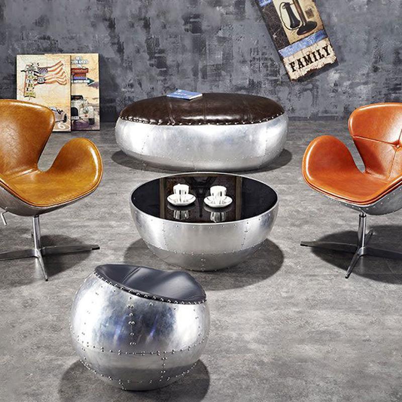 V2 Aviator Round Coffee Table - Miola