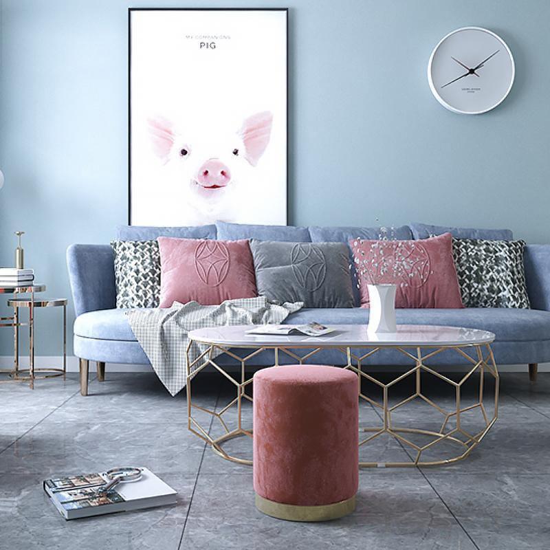 Valeria Footstool, Velvet - Miola