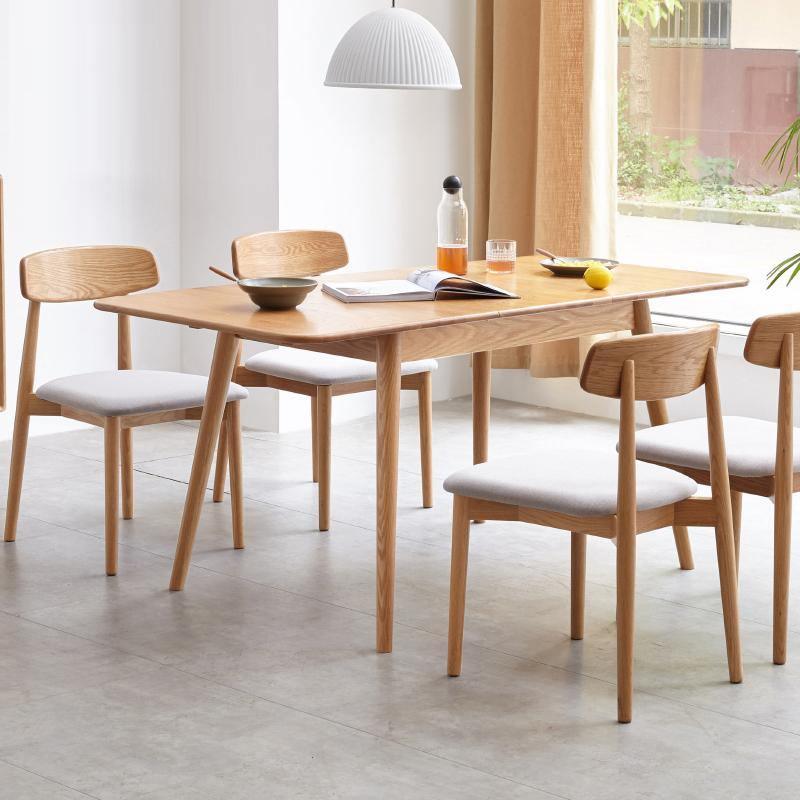 Delicia Extendable Dining Table, Ash - Miola