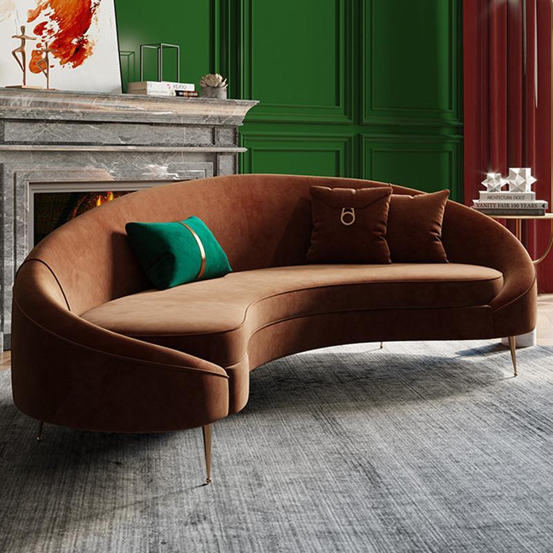 Verano Three Seater Sofa, Red Velvet - Miola
