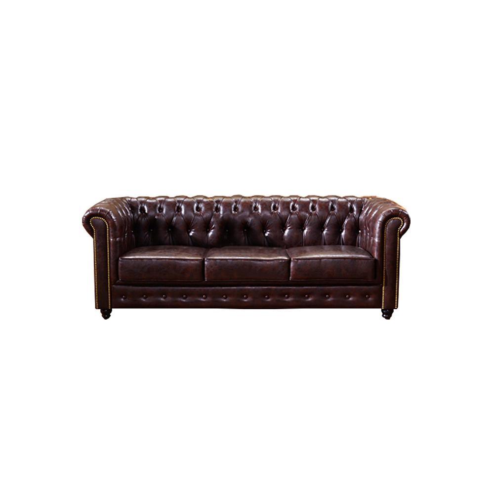 Vintage Chesterfield Three Seater Sofa - Miola