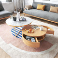 Weilai Concept Nesting Coffee Table, Green And White - Miola