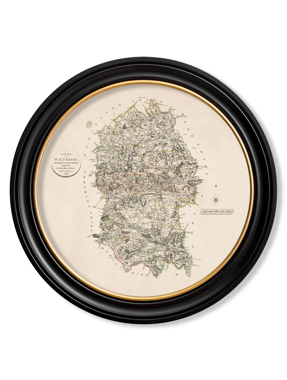 c.1806 County Maps of England - Round