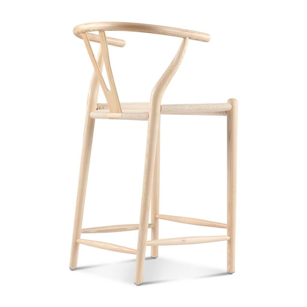 Wishbone Classical Bar Stool, Black Ash - Miola