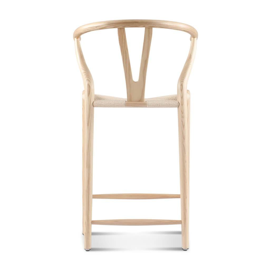Wishbone Classical Bar Stool, Black Ash - Miola