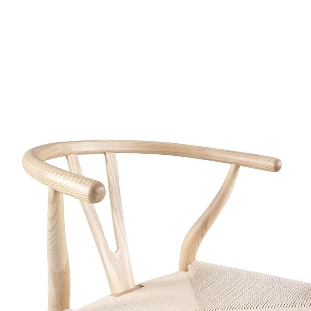 Wishbone Classical Bar Stool, Black Ash - Miola
