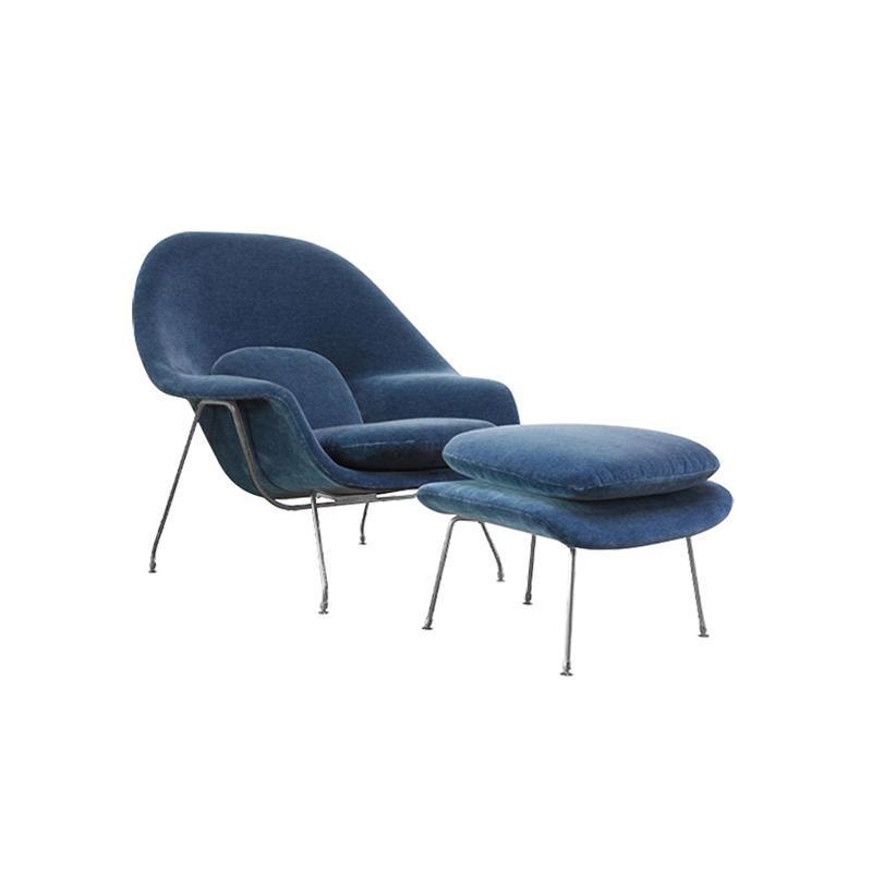 Womb Lounge Chair And Footstool, Armchair - Miola