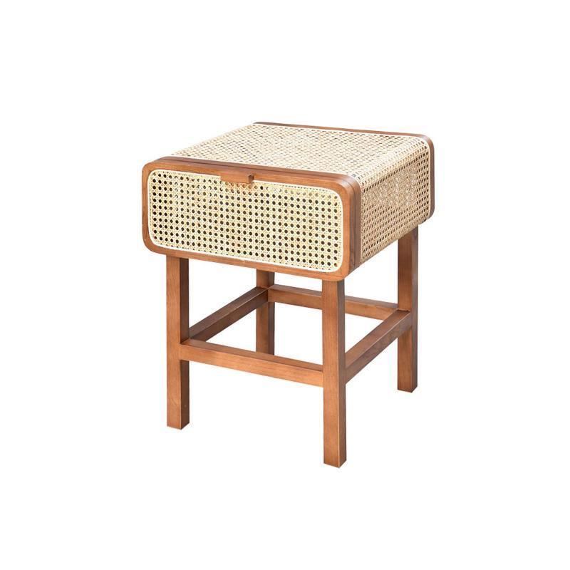 Wren Rattan Side Table, Bedside Table - Miola