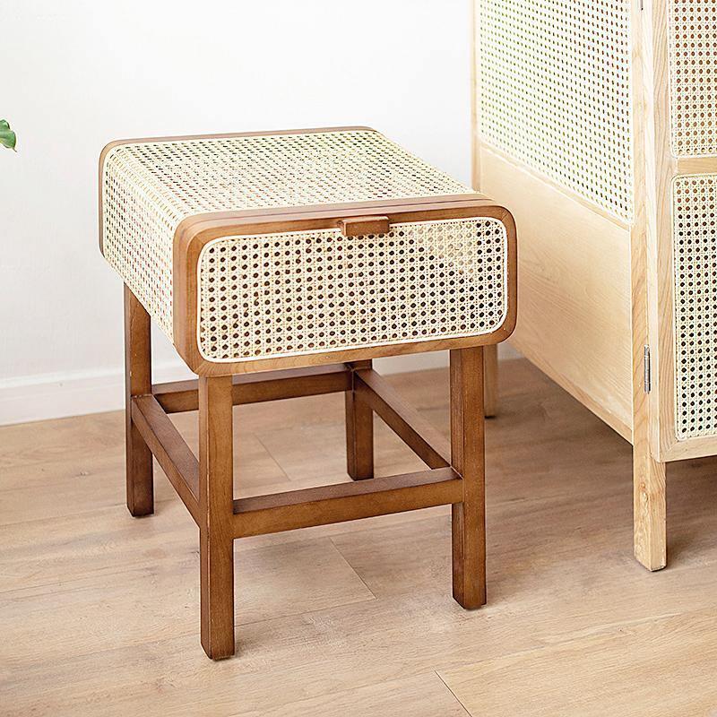 Wren Rattan Side Table, Bedside Table - Miola