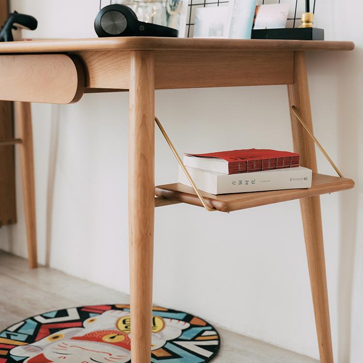 Y72 Oak Office Desk, Three Woods Available - Miola