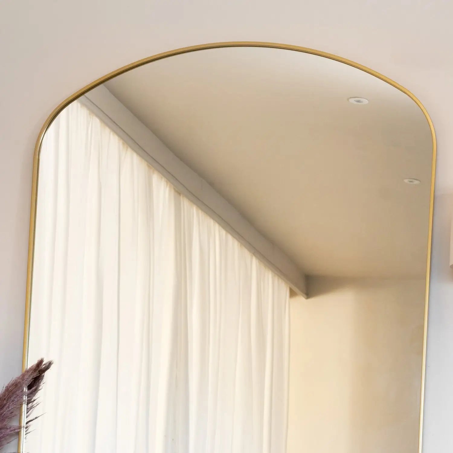Large Gold Arch Mirror
