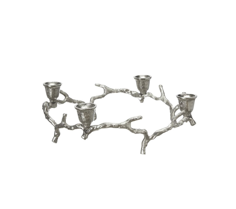 Silver Branch Candleholder