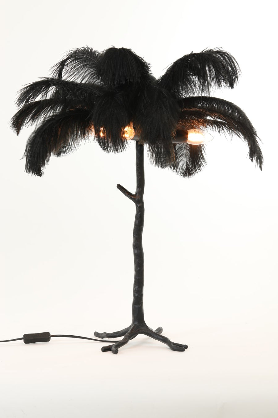 Black Feather Lamp