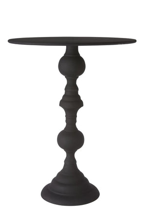 Large Black Pedestal Table