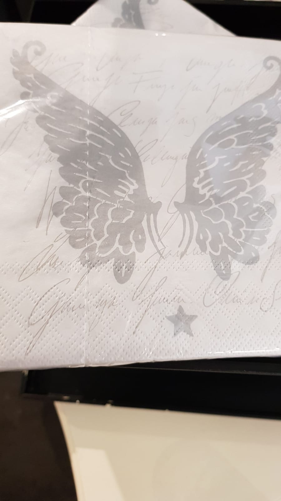 20 Silver Wings Napkins