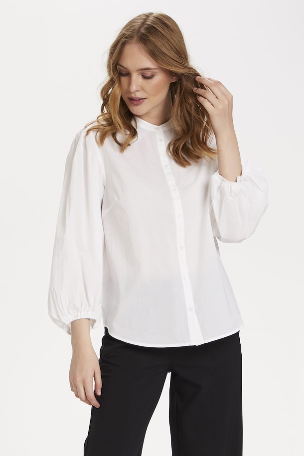 Long-sleeved White Shirt